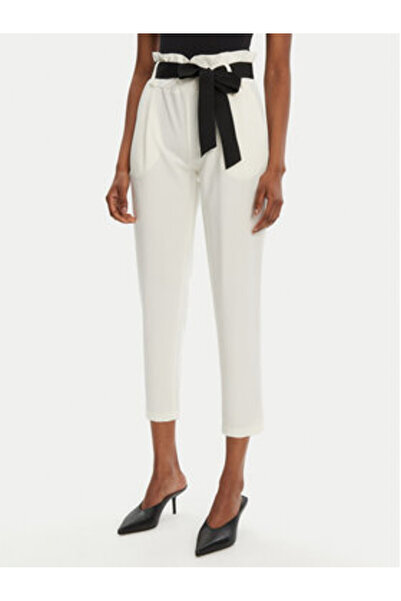 RINASCIMENTO Pantaloni din material textil pentru femei CFC0122382003 Ecru