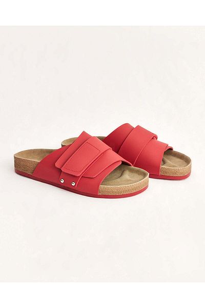 Chirpy Women's Summer Wide Single Strap Casual Slippers