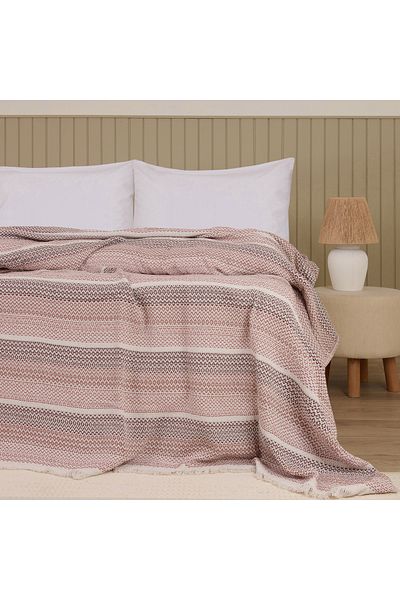 Evidea Soft Vita Double Pike - Ecru / Tile - 200X230 cm
