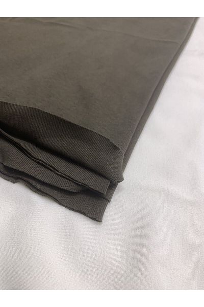 Yiğit Kumaş Brown Baby Rib Combed Cotton Fabric, Piece 90X200 cm