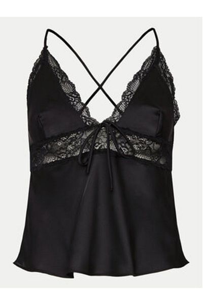Hunkemöller hunkemoller Top de pijama pentru femei 205066 Negru