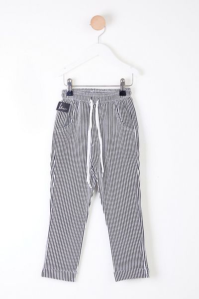 TOFİSA Black Double Striped Girl's Trousers - 26103