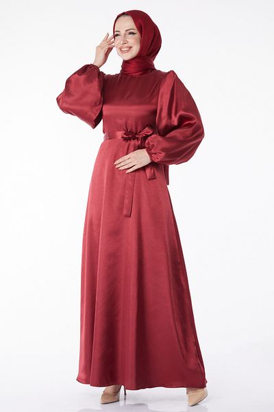 TOFİSA Ζωντανό φόρεμα Claret Red - 13160