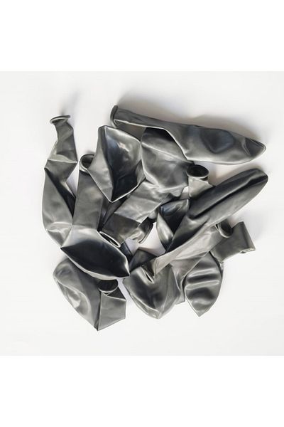 Ropet Set of 100 latex balloons, Silver, 30cm, Ropet