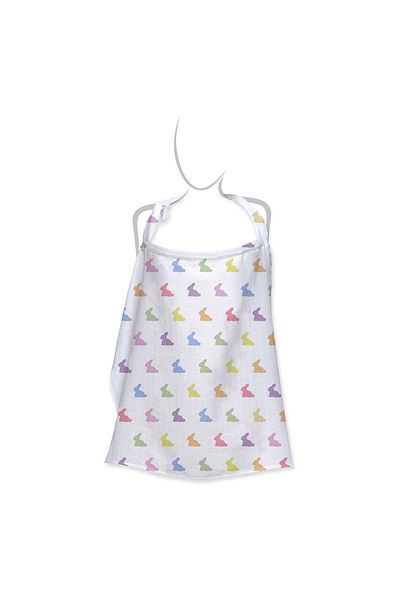 DEUX LAPINS Σαλιάρα θηλασμού Rainbow Lapin Muslin Baby 90Χ60 εκ