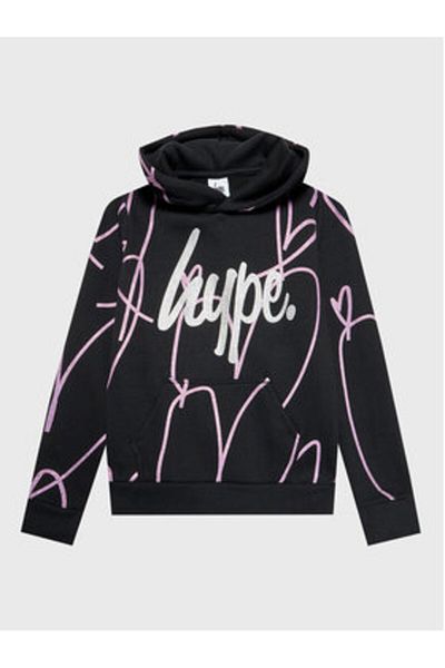 Hype Hanorac pentru fete YVLR-565 Negru