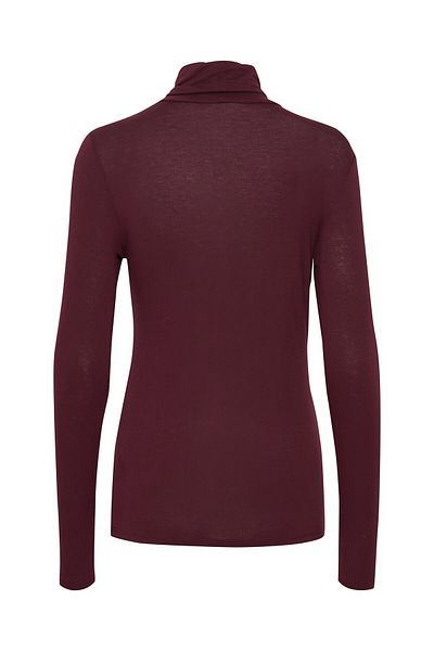 ICHI Women's Turtleneck 20113342 Burgundy