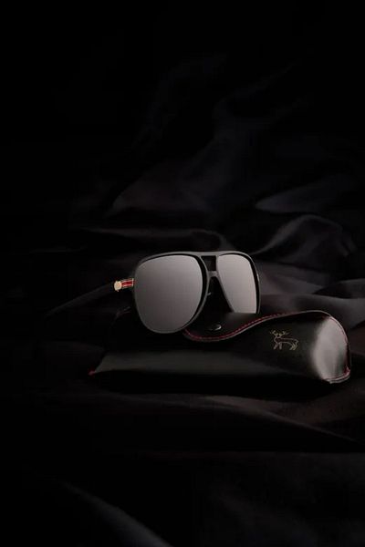 Eyesofia Polarized Lisbon Unisex Black Sunglasses