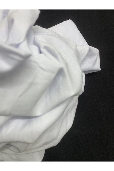 Yiğit Kumaş White Flexible Lacoste Fabric, Track 75X180 cm