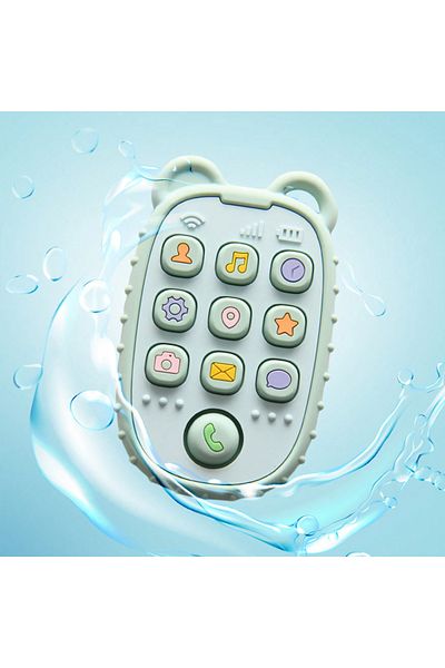 OEM Mini silicone teething toy phone