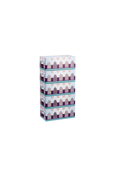 Soft N Cool Facial Tissue 2 Ply - 200 Sheets 5 1 Boxes Arab Ramadan Eid Design
