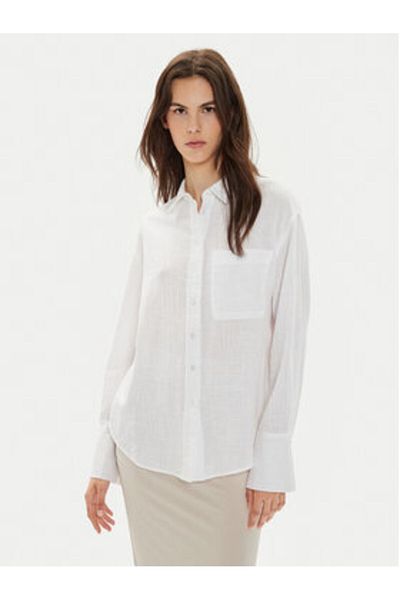 Gina Tricot Cămașă de damă 22624 Alb