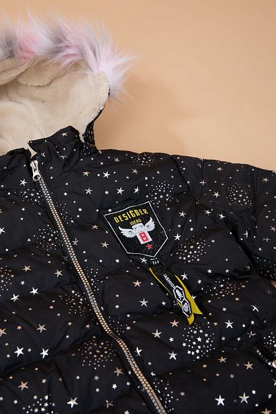 TOFİSA Girl's Black Coat - 23901