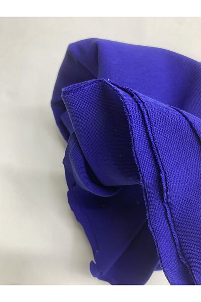 Yiğit Kumaş Saks Blue Thin Ribana Fabric, Piece 100X170 cm