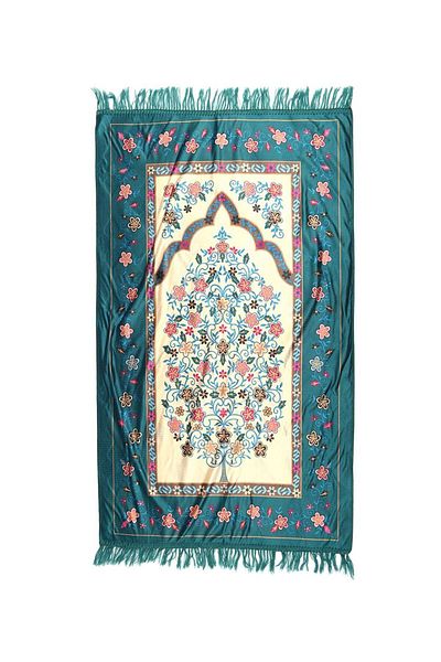 MANASEK Makkah Polyester Prayer Mat (70x110 cm)