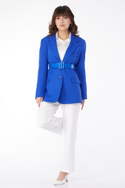 TOFİSA Belted Classic Jacket Saks - 25034