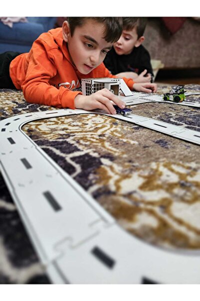 kutuTR Oyuncak Araba, Araç Parkuru Puzzle -eğitici Ve Eğlenceli Yol Yapım Ahş...