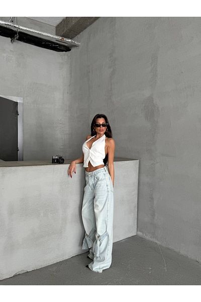 Joana Blugi Damă Oversize Albastri Zuleyka