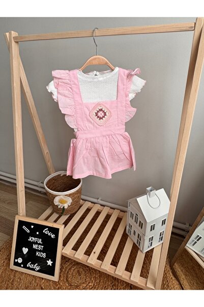Kids Elbise T-shirt Takım İşlemeli