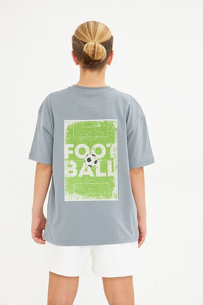 The Champ Clothing Smoke Believe Written Football Design Children's T-shirt