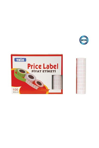 TRİX White Price Tag 600 Tags X 2 Rolls
