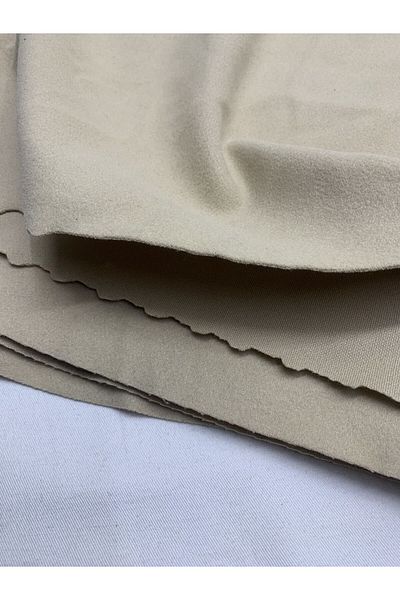 Yiğit Kumaş Stamp Like Fabric, Piece 100X150 cm Milk Coffee