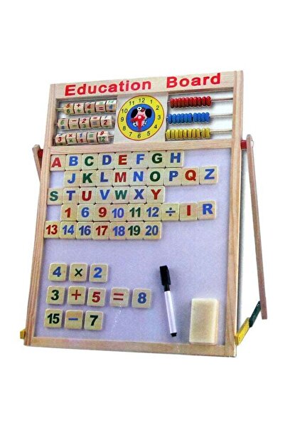 BabyCara Multi-Purpose Magnetic Education Board With Marker Multicolour
