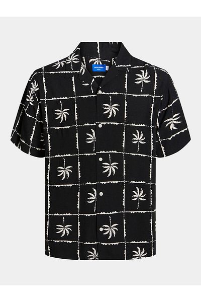 Jack & Jones Cămașă bărbătească Jack Jones 12255727 Negru