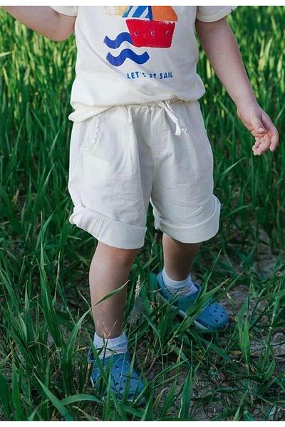 Cigit Etichetă Detaliată Flanel Capri 1-7 Ani Natural