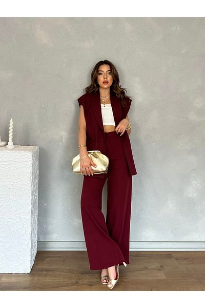 Nesil Off-Shoulder Oversize Padded Sleeveless Lined Women's Vest