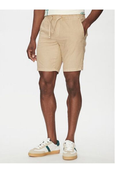 Indicode Pantaloni scurți din material textil INWAMO 70-728 bej pentru bărbați
