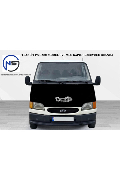 NİSATEKSTİL Ford Transit 1993-2002 Model Uyumlu Ön Kaput Koruyucu Branda (Transit Yazılı)