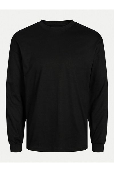 Jack & Jones Jack Jones Tricou cu mânecă lungă pentru bărbați 12256422 Negru