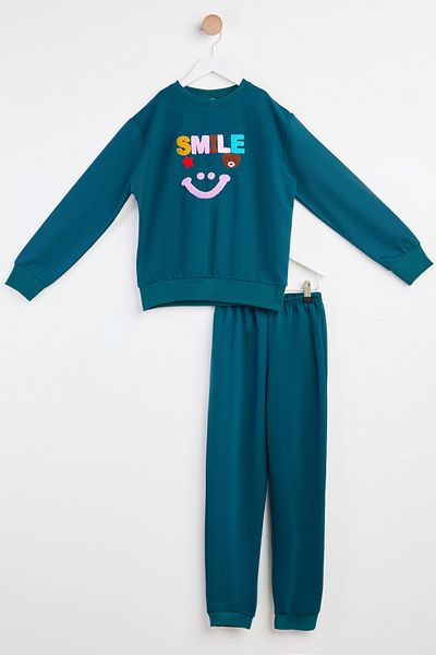 TOFİSA Costum verde cu imprimeu pentru băiat - 18002