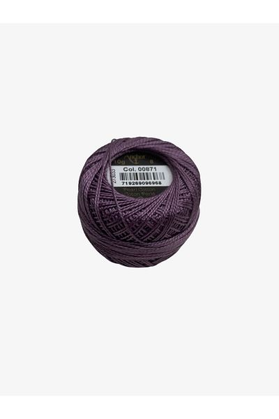 Yiğit Kumaş Embroidery Thread (Etamine Thread) Anchor No:8 Purple Color 871