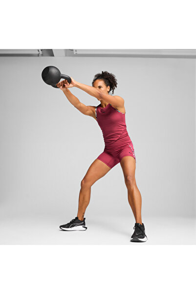 Puma شورت التدريب Tropical Aop Hw 5 للسيدات باللون الوردي