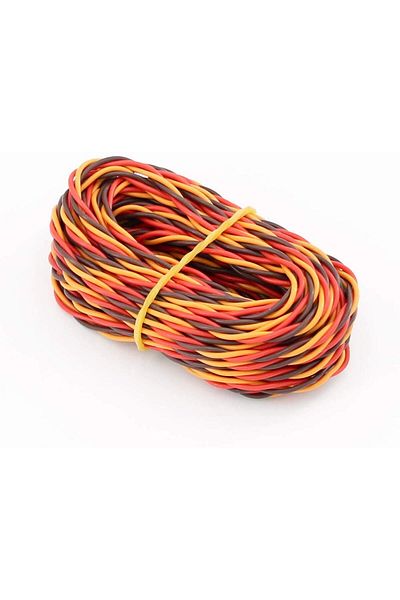 Choice 26awg JRT 5M 5M 16 feet 22AWG 26awg 30/60 Core 3 way Twist Servo Extension Cable JR Futaba Twisted