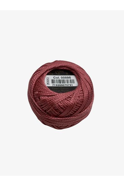 Yiğit Kumaş Embroidery Thread (Etamine Thread) Anchor No:8 Dusty Rose Color 895