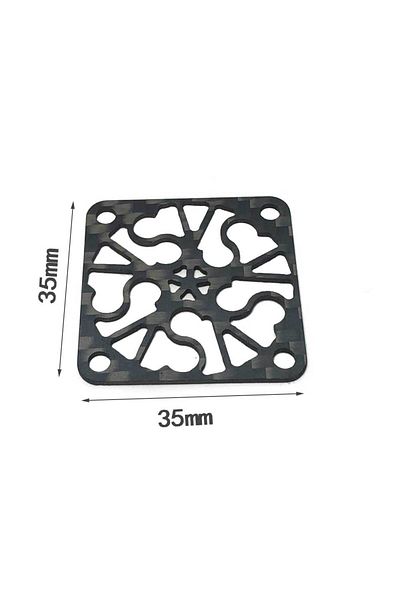 Choice 35mm Carbon board YSIDO Cooling Fan Cover 30mm 35mm 40mm 45mm 50mm Carbon Fibre Protective Board for