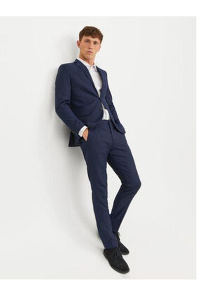 Jack & Jones jack jones Mens Suit 12148166 Navy Blue