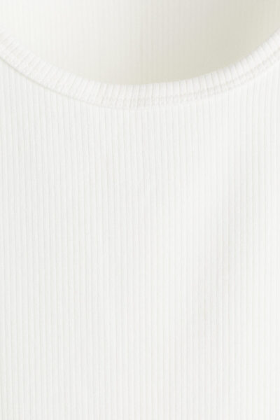 H&M Ribanalı Kolsuz Üst Slim Fit