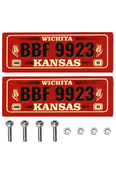Choice1 2PCS-BBF9923 Metal RC Car License Plate Kit Decorati Accessories Comp...