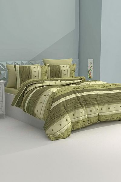 TOFİSA Khaki Single Duvet Cover Set - 26307