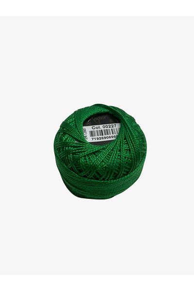 Yiğit Kumaş Embroidery Thread (Etamine Thread) Anchor No:8 Green Color 227