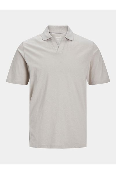 Jack & Jones Tricou polo pentru bărbați Jack Jones 12246712 Gri