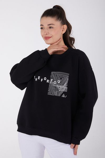 TOFİSA Hanorac imprimat negru - 26473