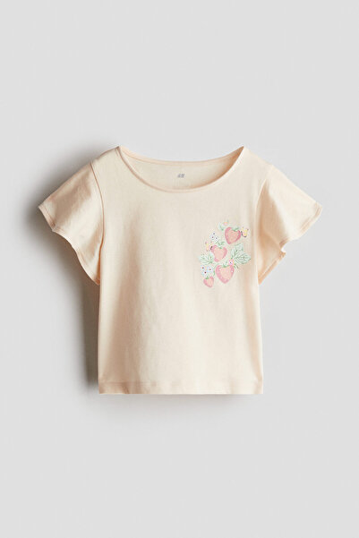 H&M Volan Kollu ve Pamuklu Üst