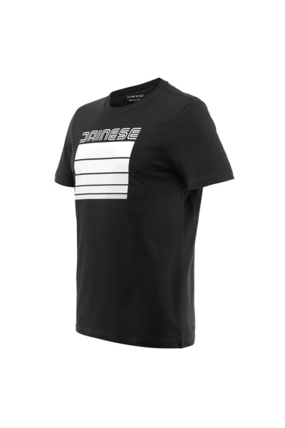 Dainese DAİNESE STRİPES SİYAH BEYAZ MOTORCU MOTSİKLET TSHİRT