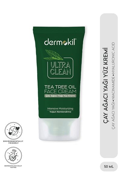 Dermokil Ultra Clean Tea Tree Oil Face Cream 50ml