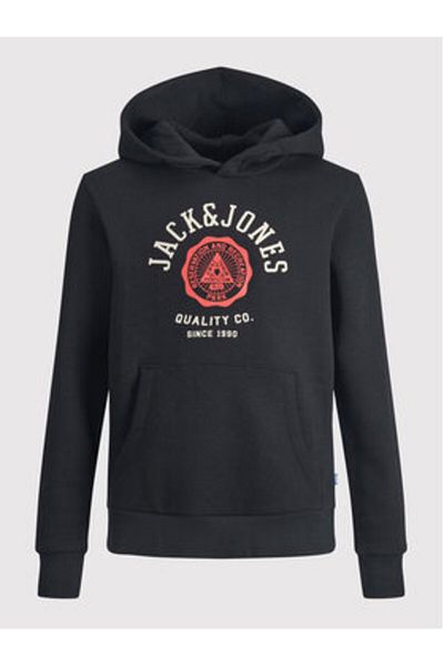 Jack & Jones Hanorac Jack Jones Junior pentru băieți 12212287 Negru